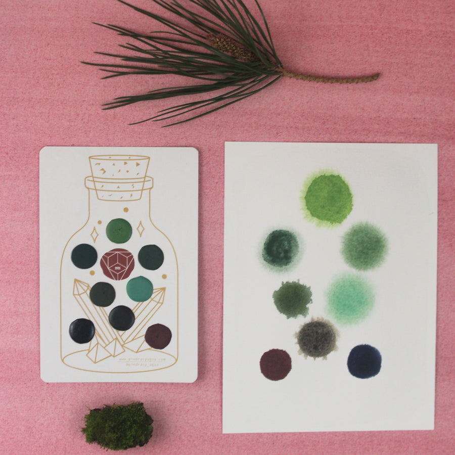 Dotcard de 8 Colores Bosque Profundo