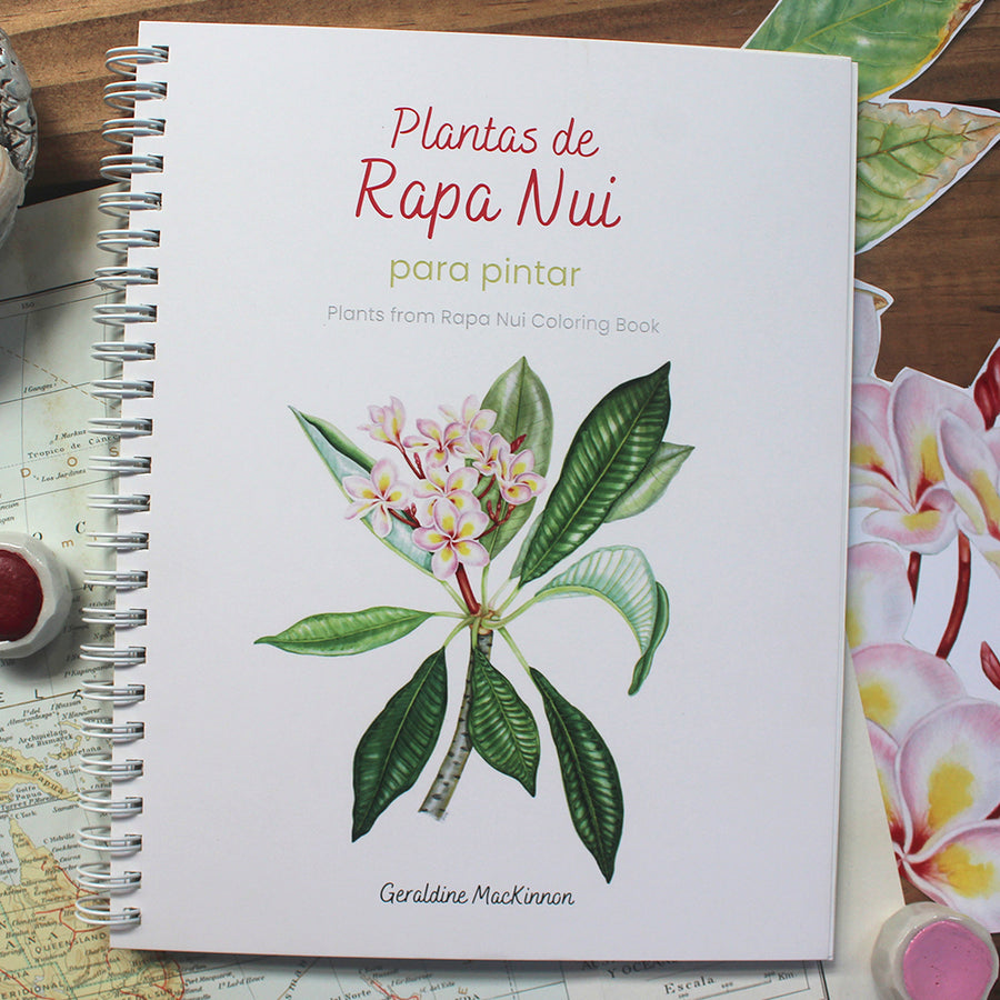 Libro Plantas de Rapa Nui para pintar